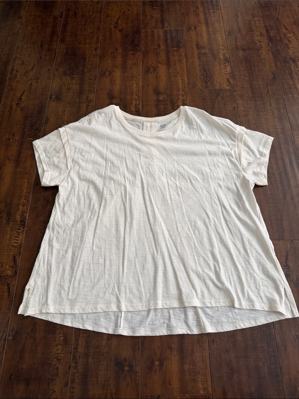 Matilda Jane Cream Short-Sleeve Slub Knit Tee
